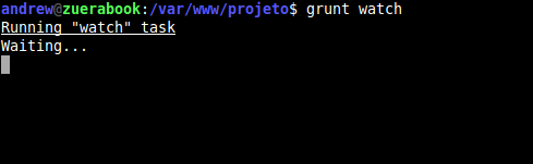 Grunt Watch aguardando alterações.