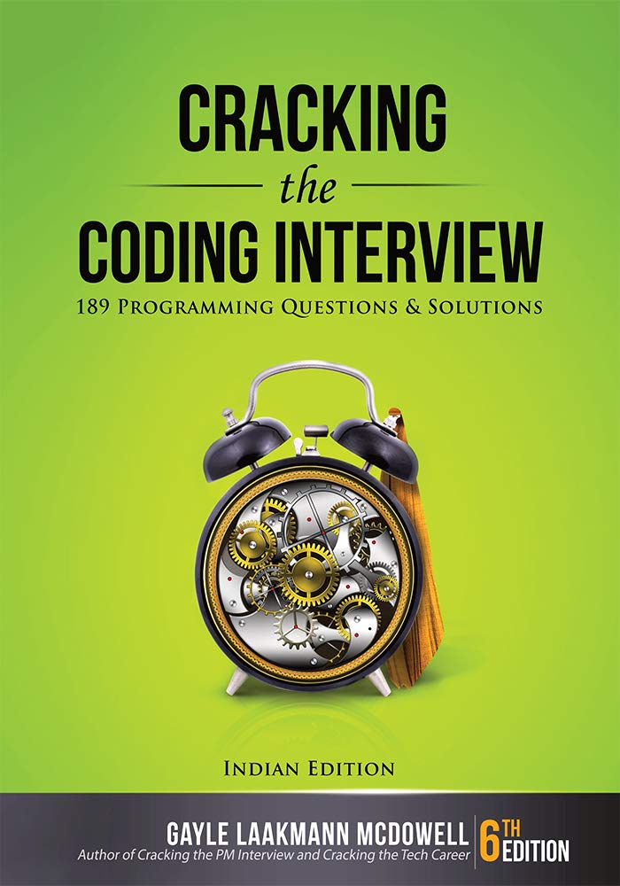 capa do livro "Cracking the coding interview"